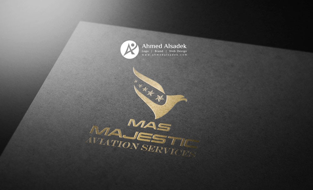 تصميم شعار شركة ماجستيك للطيران دبي الامارات 2