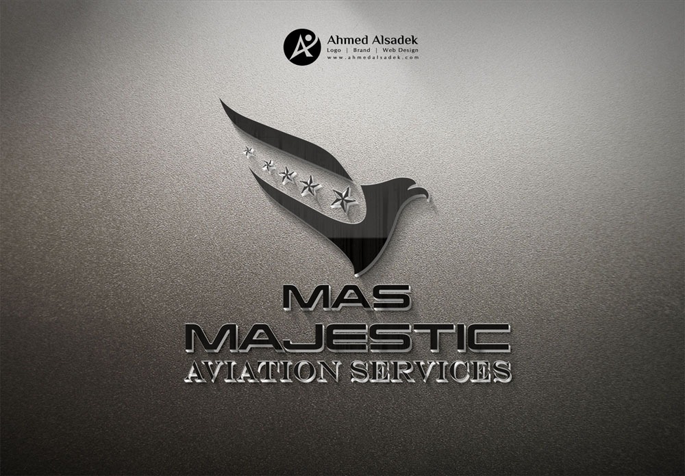 تصميم شعار شركة ماجستيك للطيران دبي الامارات 3