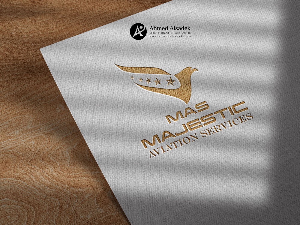 تصميم شعار شركة ماجستيك للطيران دبي الامارات 6