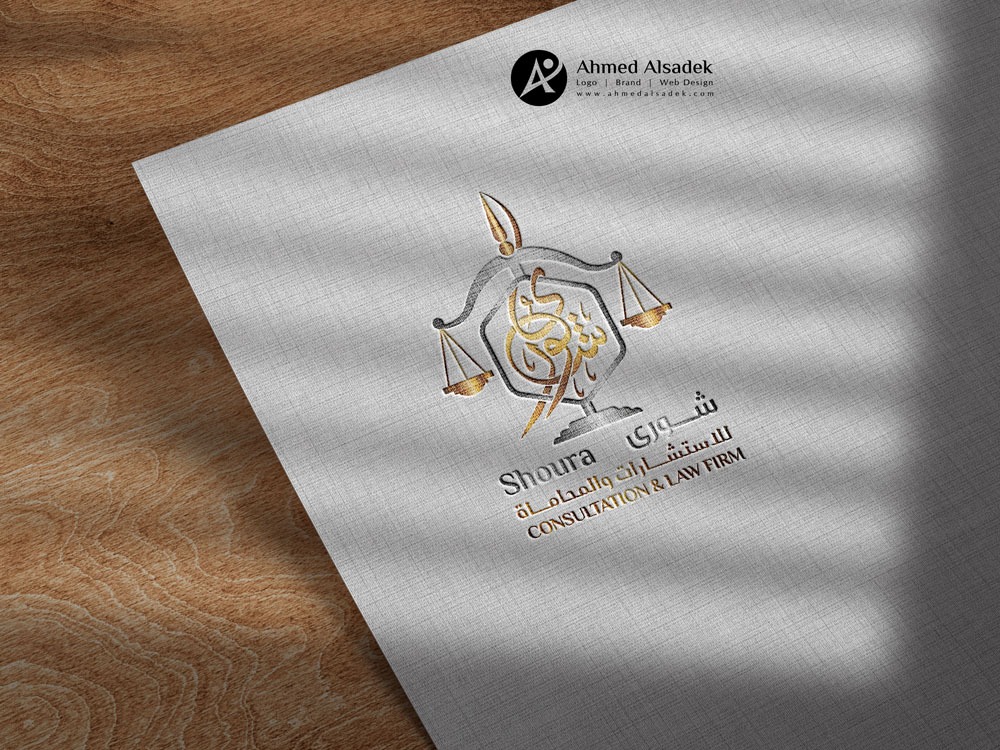 تصميم شعار شورى للمحاماه في المدينة المنورة السعودية 8