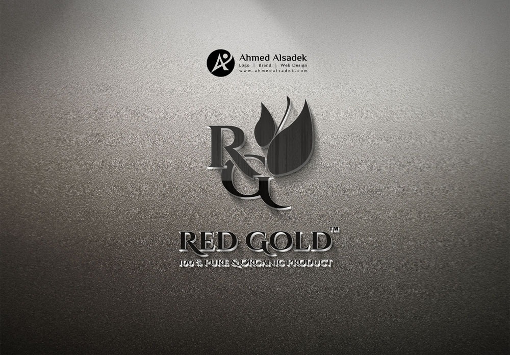 تصميم شعار شركة RED GOLD لمستحضرات التجميل ابو ظبي الأمارات 1