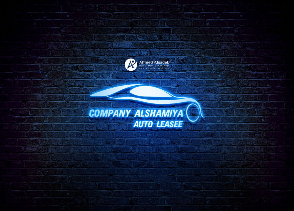 تصميم شعار شركة الشامية كار لتأجير السيارات في الكويت 3